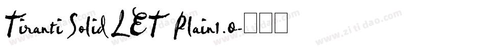 Tiranti Solid LET Plain1.0字体转换